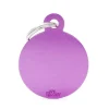 MYFAMILY Médaille en aluminium violet Basic grand cercle