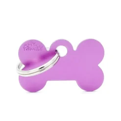 MYFAMILY Médaille en aluminium violet Basic petit os