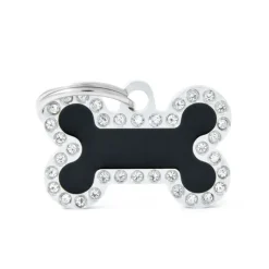 MYFAMILY Médaille glam petit os noir