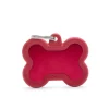 MYFAMILY Médaille hushtag os rouge en aluminium
