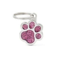 MYFAMILY Médaille shine petite patte rose