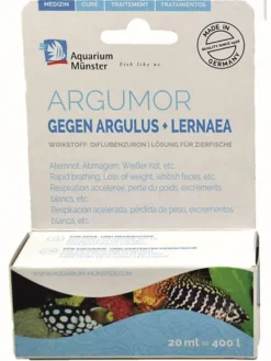 DEWERSE Médicament contre les poux et les vers des poissons pour aquarium Argumor Poux - 20 ml