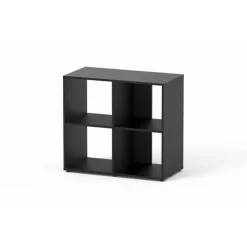 CIANO Meuble ouvert pour aquarium noir - 80 x 40 x 73 cm