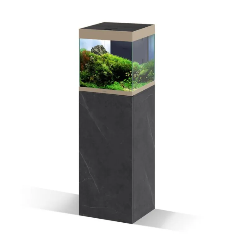 CIANO Meuble pour aquarium Emotions Pro 40 noir marbré - 40 x 40 x 138 cm