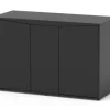 AQUATLANTIS Meuble pour aquarium en bois coloris noir 2 portes Volga 350 - 80 x 52,5 x 122,5 cm