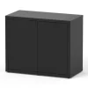 AQUATLANTIS Meuble pour aquarium en bois coloris noir 2 portes Sublime Ultra 100 - 100 x 50 x 83 cm