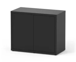 AQUATLANTIS Meuble pour aquarium en bois coloris noir 2 portes Sublime Ultra 100 - 100 x 50 x 83 cm
