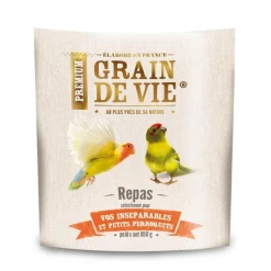 GRAIN DE VIE Mélange pour petits perroquets et oiseaux premium - 850 g