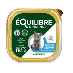 EQUILIBRE & INSTINCT Mousse pour chaton à la volaille et aux carottes Équilibre & Instinct - 85 g