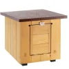 FERPLAST Niche en bois pin nordique coloris marron Baita 40 - 39 x 49,5 x 43 cm