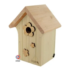 NATURES MARKET Nichoir le poupon pour mésanges bleues en bois 19 x 16 x 26 cm