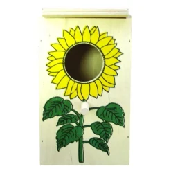 TYROL Nid boîte pour oiseaux exotiques en bois – 22 cm