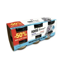 HAMIFORM Nourriture humide pour chat pack de recettes de la mer Hami Form – 6 x 80 g (2ème à -50%)