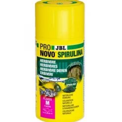JBL Nourriture poissons flocons enrichis spiruline - ProNovo M - 40g/250ml