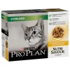 PRO PLAN Pack de sachets au poulet pour chat stérilisé Purina – 10 x 85 gr