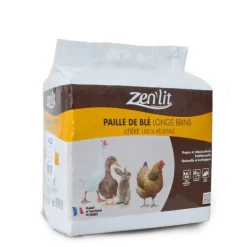 ZEN'LIT Paille de blé en brin long en sac de 6 kg