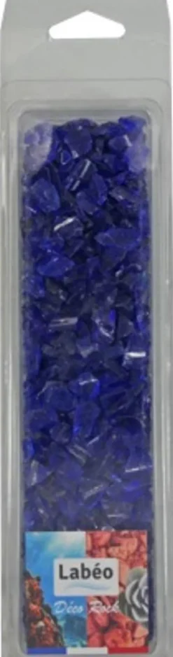 LABEO Paillettes de verre pour aquarium coloris bleu 5/10