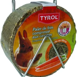TYROL Palet de foin compressé aux carottes pour Lapin 240g