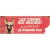 D&D HOME Panneau d'avertissement berger allemand coloris rouge en métal galvanisé - 40 x 13 x 0,3 cm