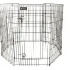 Parc pour chien en métal noir - 106 cm