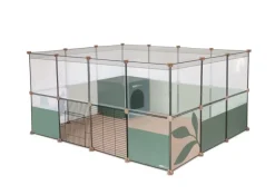 HAMIFORM Parc pour lapin nain et cochon d'Inde coloris vert Naveen - 142 x 105 x 72 cm