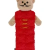 WOUAPY Peluche plate de Noël pour chien ours casse-noisette coloris rouge - grand modèle