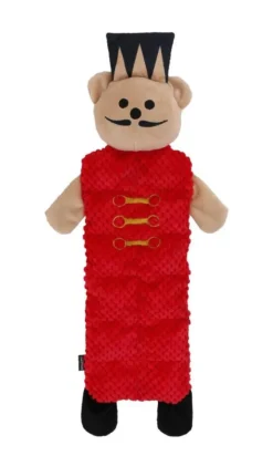 WOUAPY Peluche plate de Noël pour chien ours casse-noisette coloris rouge - grand modèle