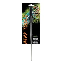 REPTILE PLANET Pince pour nourrissage en inox avec manche coloris noir - 30 cm