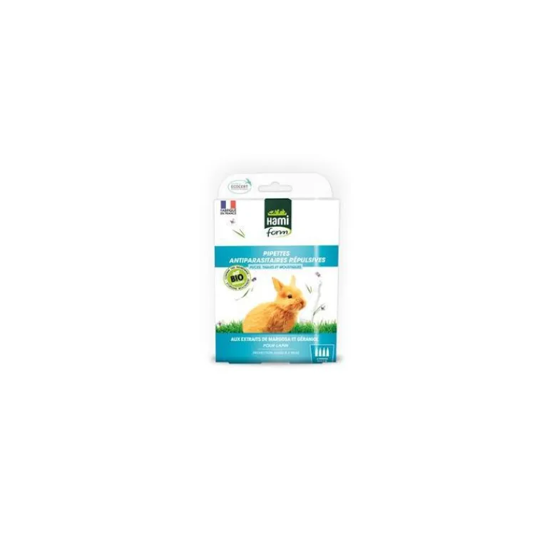HAMIFORM Pipette antiparasitaire Ecosoin bio pour lapin 4x0,3 ml