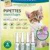 FRANCODEX Pipettes antiparasitaires répulsives pour chaton - 4 x 0,6 ml
