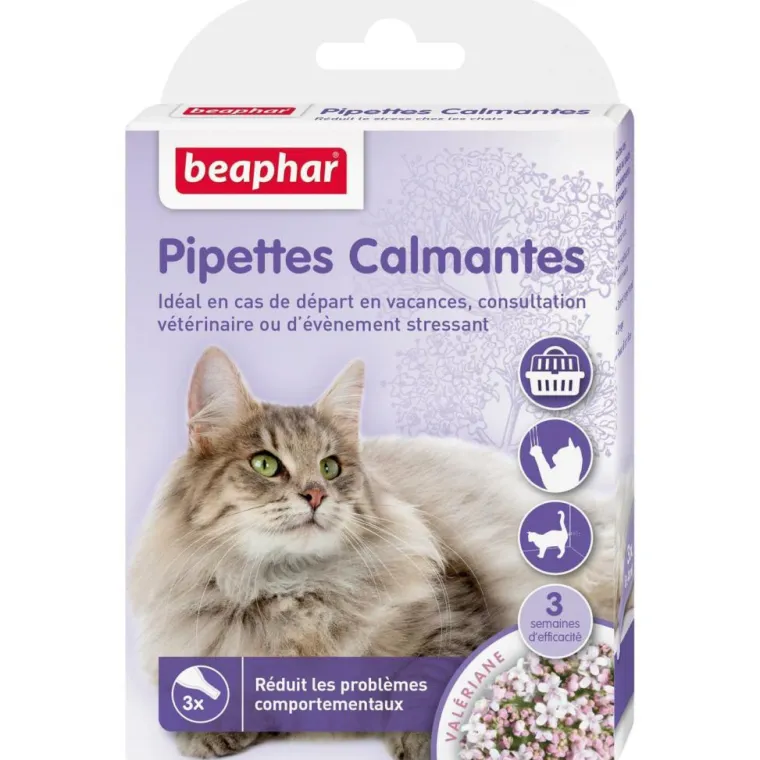 BEAPHAR Pipettes calmantes pour chat x 3