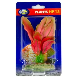 BLUE CORAL Plante artificielle aquarium, échinodorus rouge AQUA NOVA - hauteur 13cm