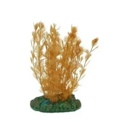 BLUE CORAL Plante artificielle pour aquarium, myriophylle jaune, AQUA NOVA - Hauteur 13cm
