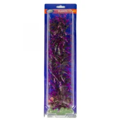 BLUE CORAL Plante artificielle violette pour aquarium, AQUA NOVA - 40cm de hauteur