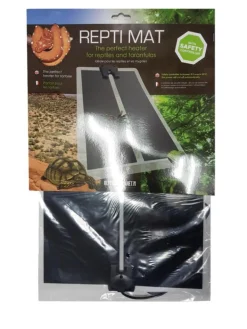REPTILE PLANET Plaque chauffante pour terrarium coloris noir Repti Mat 20W - 42 x 28 cm