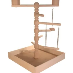 TRIXIE Plateau de jeux pour perruche en bois – 41 x 55 x 41 cm