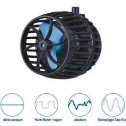 BLUE CORAL Pompe à eau débit 16L/H avec contrôleur WIFI intégré - JEBAO-JECOD DW-16