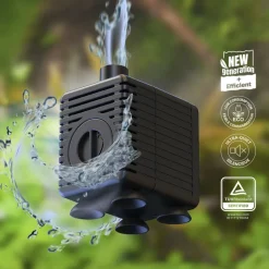 AQUATLANTIS Pompe easyflux 200 noire pour aquarium 3,5 w