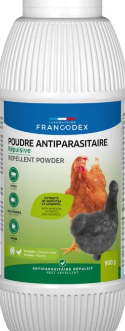 FRANCODEX Poudre antiparasitaire pour volaille - 900 g