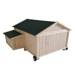 FOREST STYLE Poulailler Cassie mobile de 1,5 m² en bois