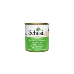 SCHESIR Pâtée en gelée poulet et pois pour chien - boite de 285 g