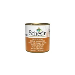 SCHESIR Pâtée en gelée poulet et pommes de terre pour chien - boite de 285 g