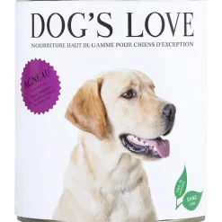 DOG'S LOVE Pâtée naturelle pour chien à l’agneau - boite de 800 g
