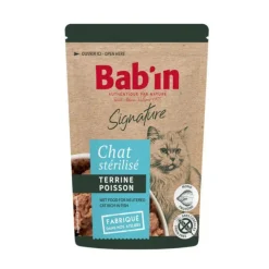 BABIN Pâtée pour chat au poisson terrine Bab'in Signature - 80 g