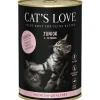 CAT'S LOVE Pâtée pour chat au poulet pur Junior – en boîte de 400 g