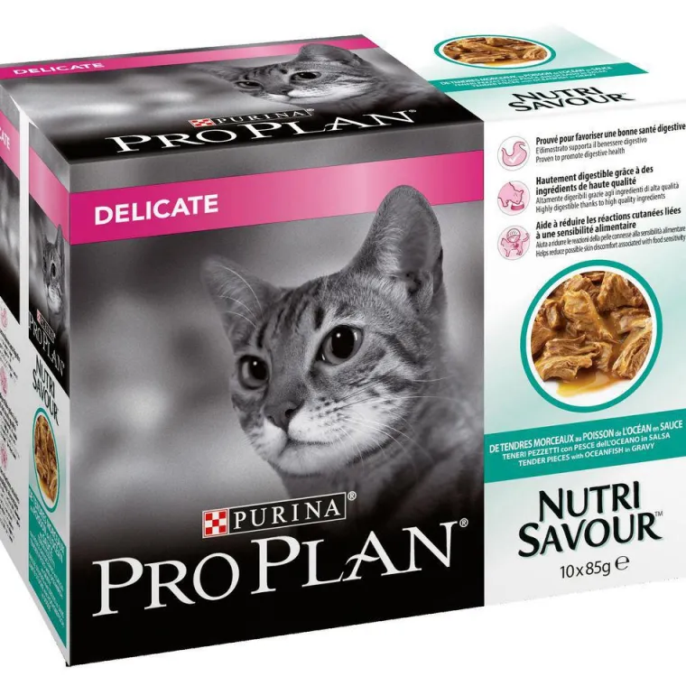 PRO PLAN Pâtée pour chat delicate au poisson 10 x 85 g