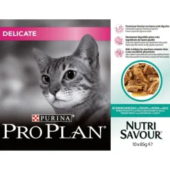 PRO PLAN Pâtée pour chat delicate au poisson 10 x 85 g