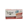 SCHESIR Pâtée pour chat au Thon et Crevettes Pack de 6 boites de 50 g