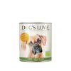DOG'S LOVE Pâtée pour chien à la dinde bio - boite de 800 g