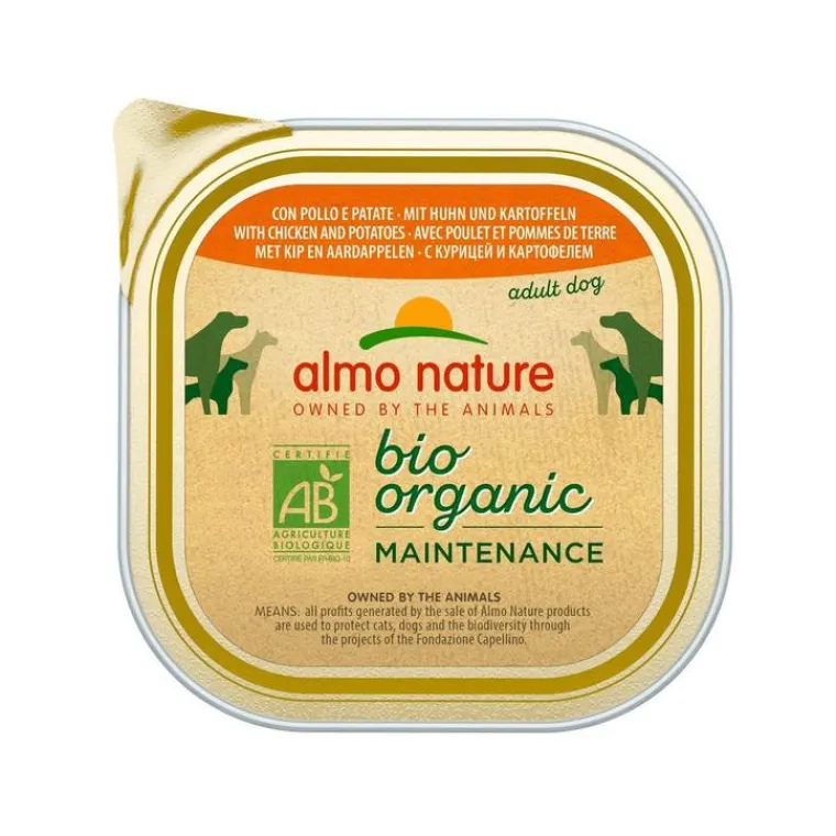 ALMO NATURE Pâtée pour chien ® biorganic au poulet avec pommes de terre - 300 g